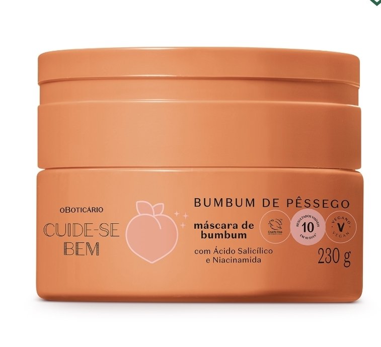 Mascara de hidratação bumbum pessegura