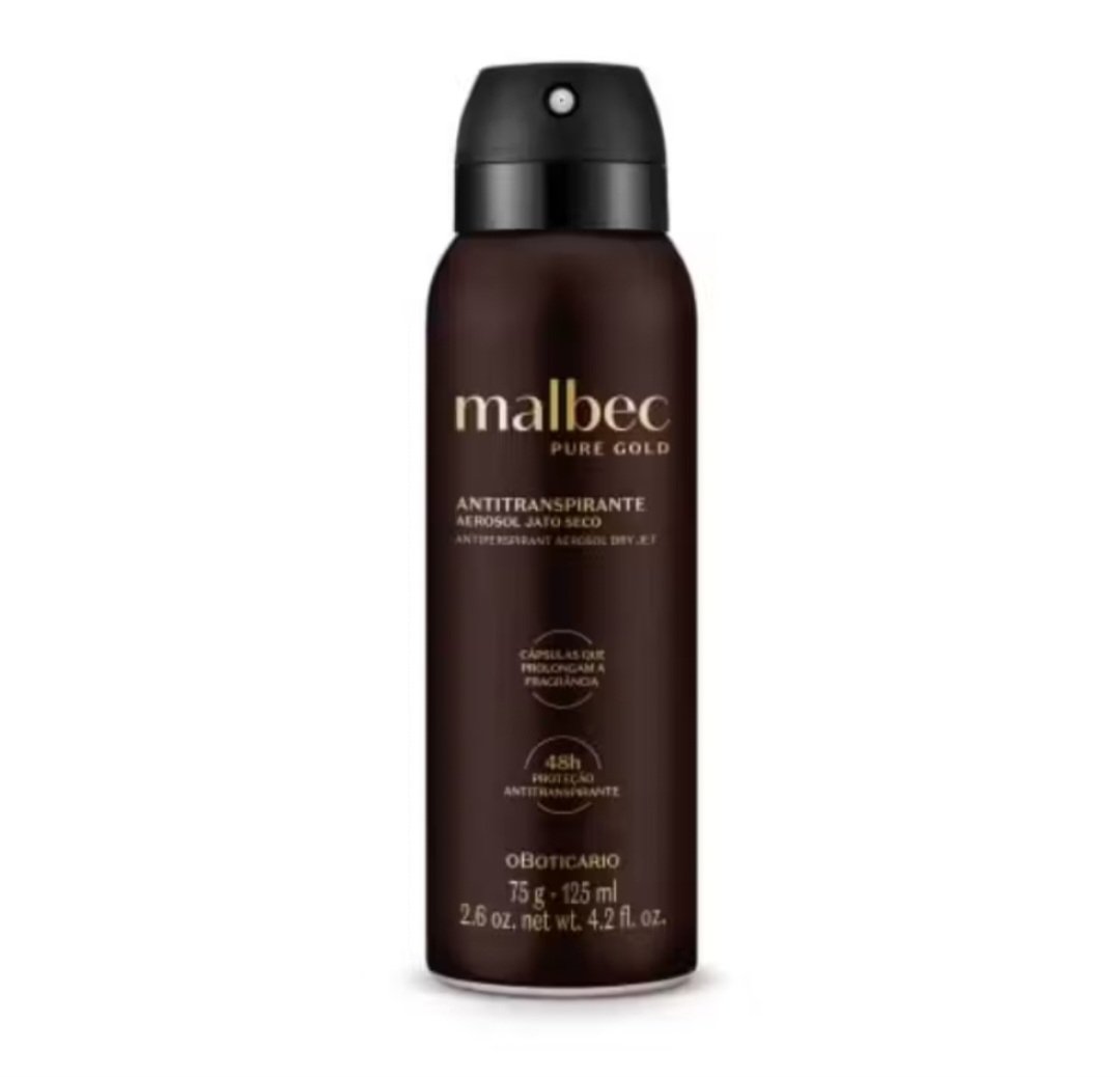 Malbec Pure Gold Anti-transpirante Aerosol 75g