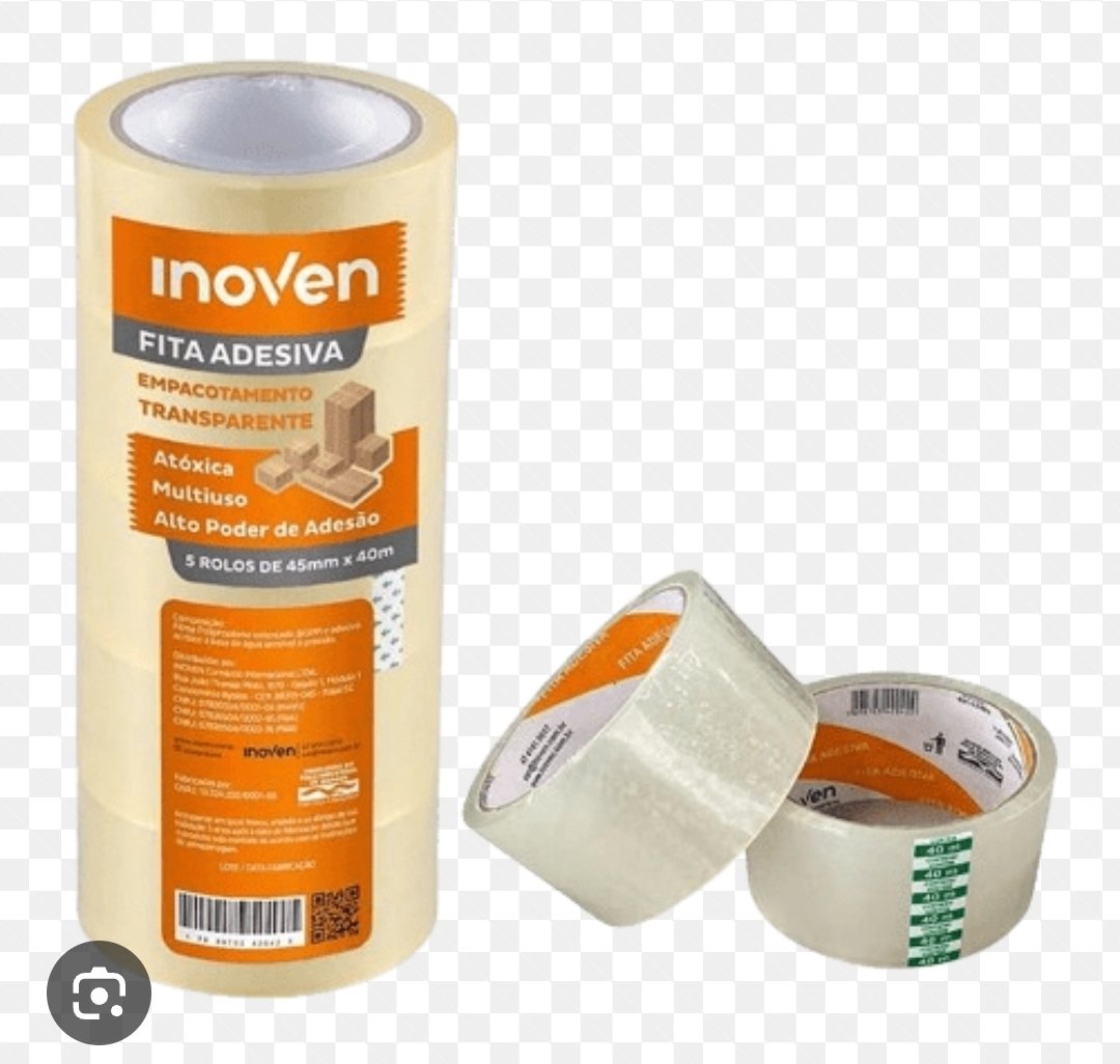 Fita adesiva 40 mts. Pct com 5 uni.