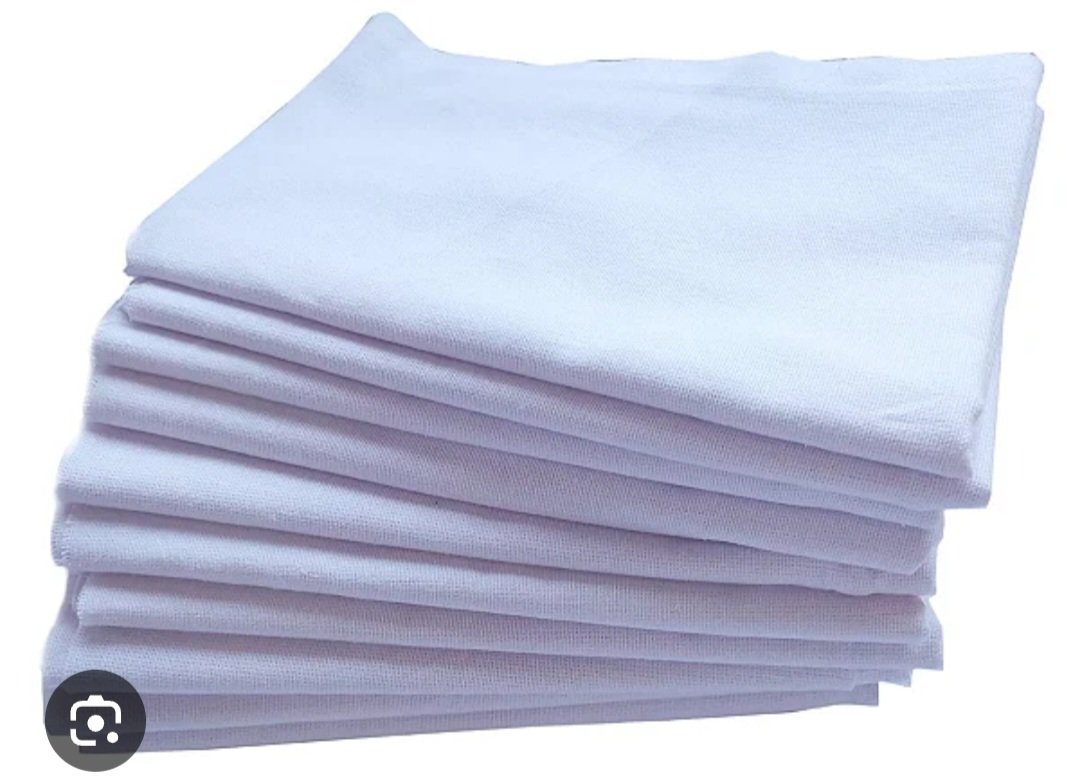 10 unid pano M branco