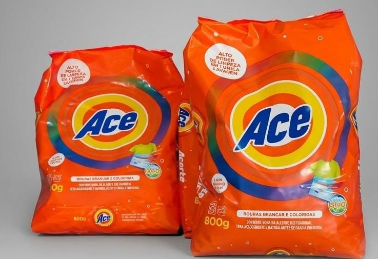 Sabão em Pó ACE 800 Gr