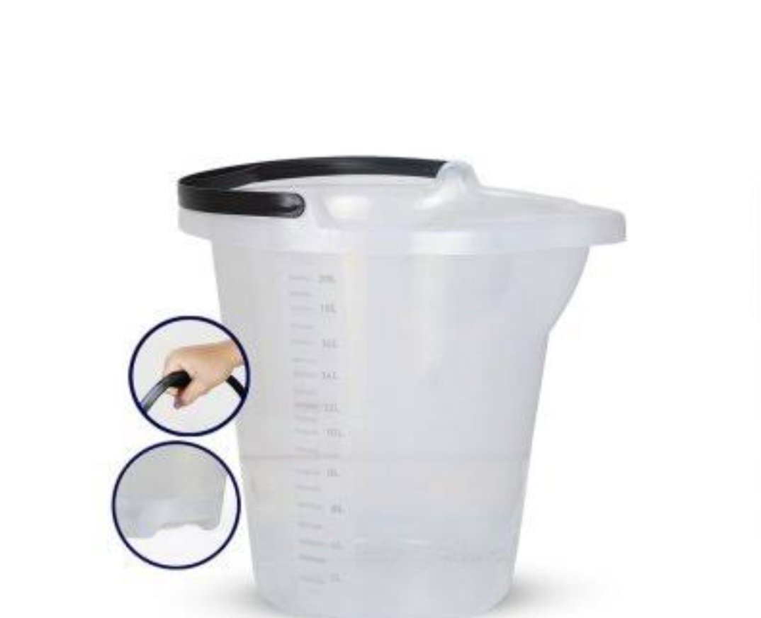 Balde 8 lts transparente a partir de 3 un.