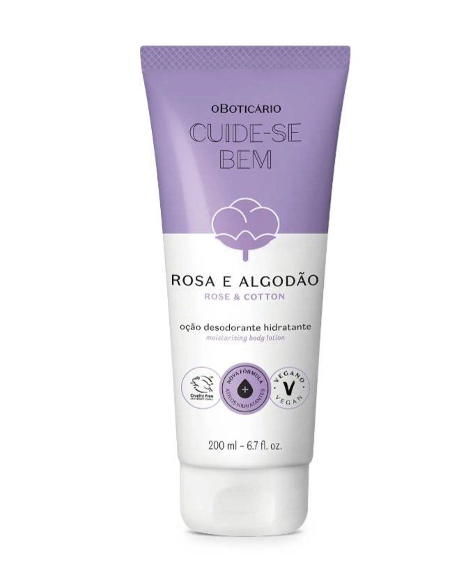 ROSA E ALGODÃO LOÇÃO CORPORAL 200ML