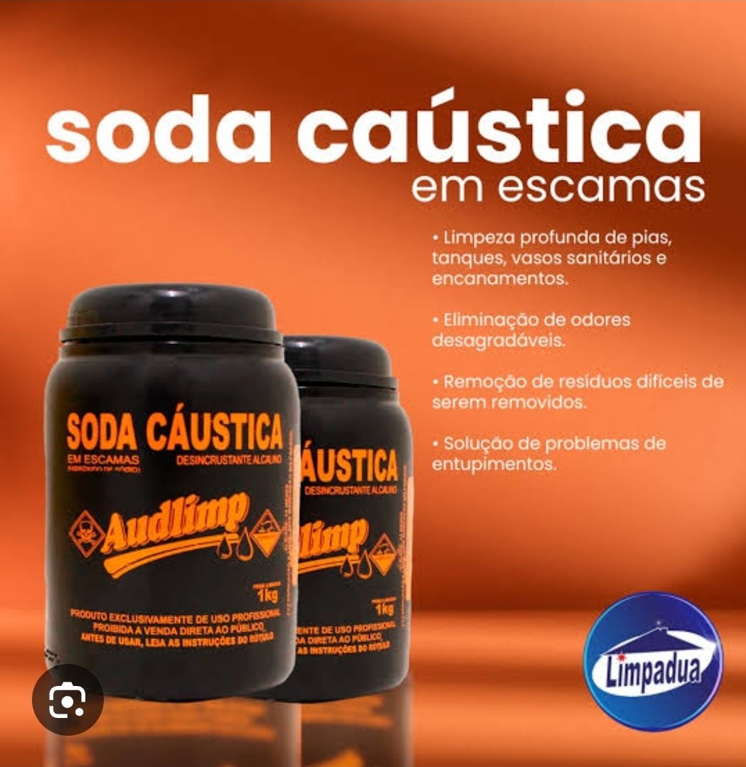 Soda cáustica 500 gr a partir de 6 un.