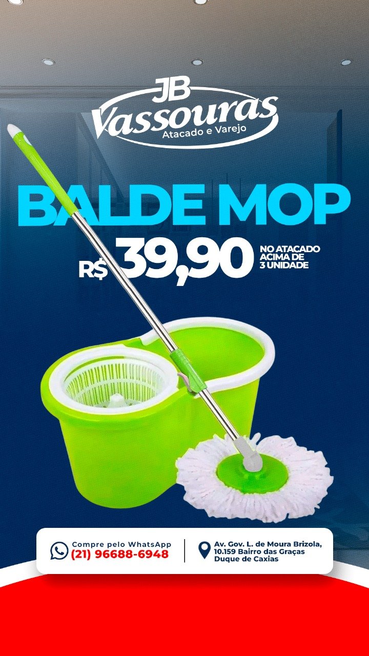 Esfregão mop com balde a partir de 2 un.
