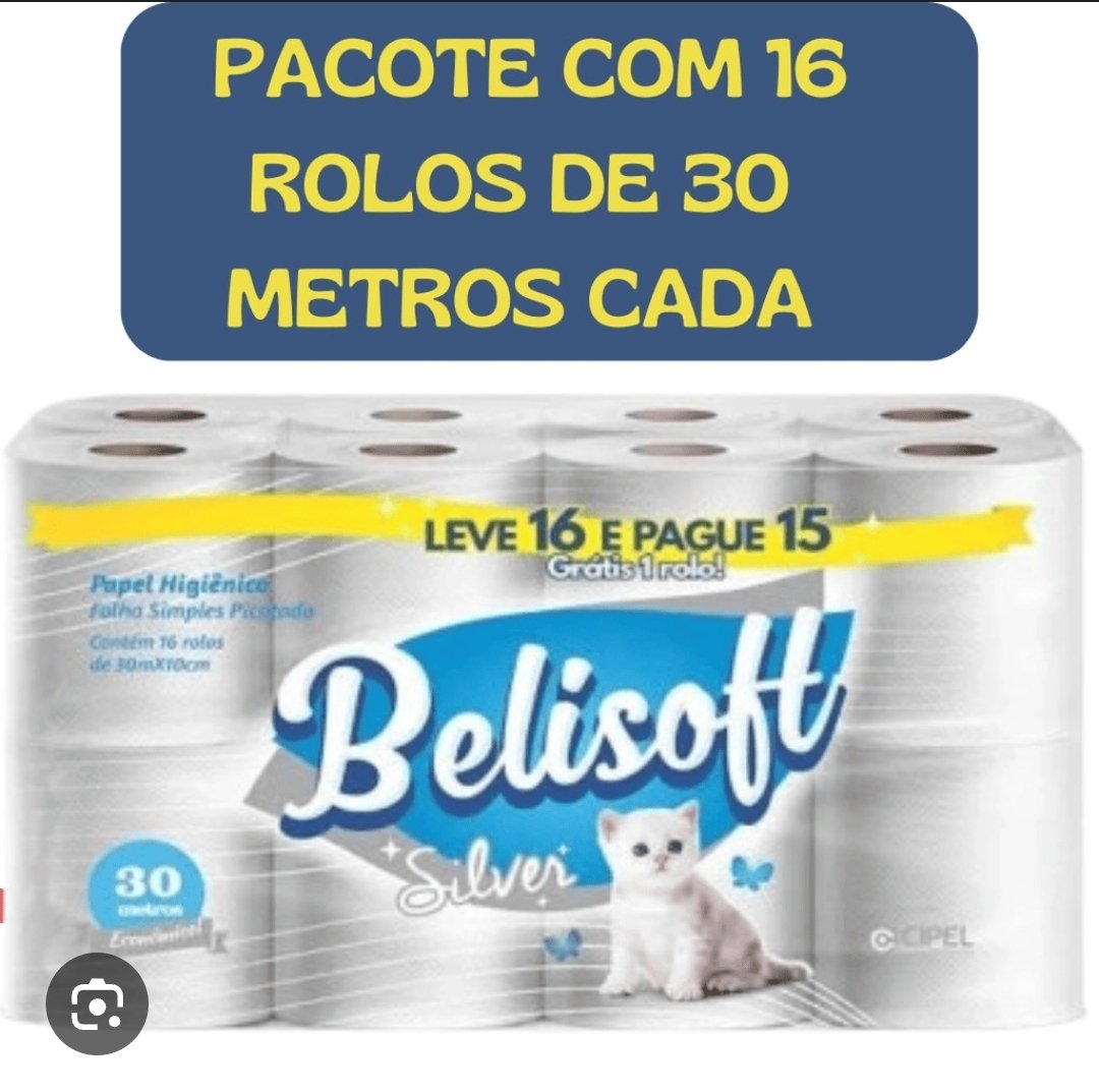 Papel higienico 16 rolos flh simples