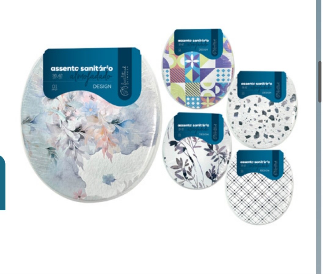 Assento sanitário almofadado a partir de 3 un.