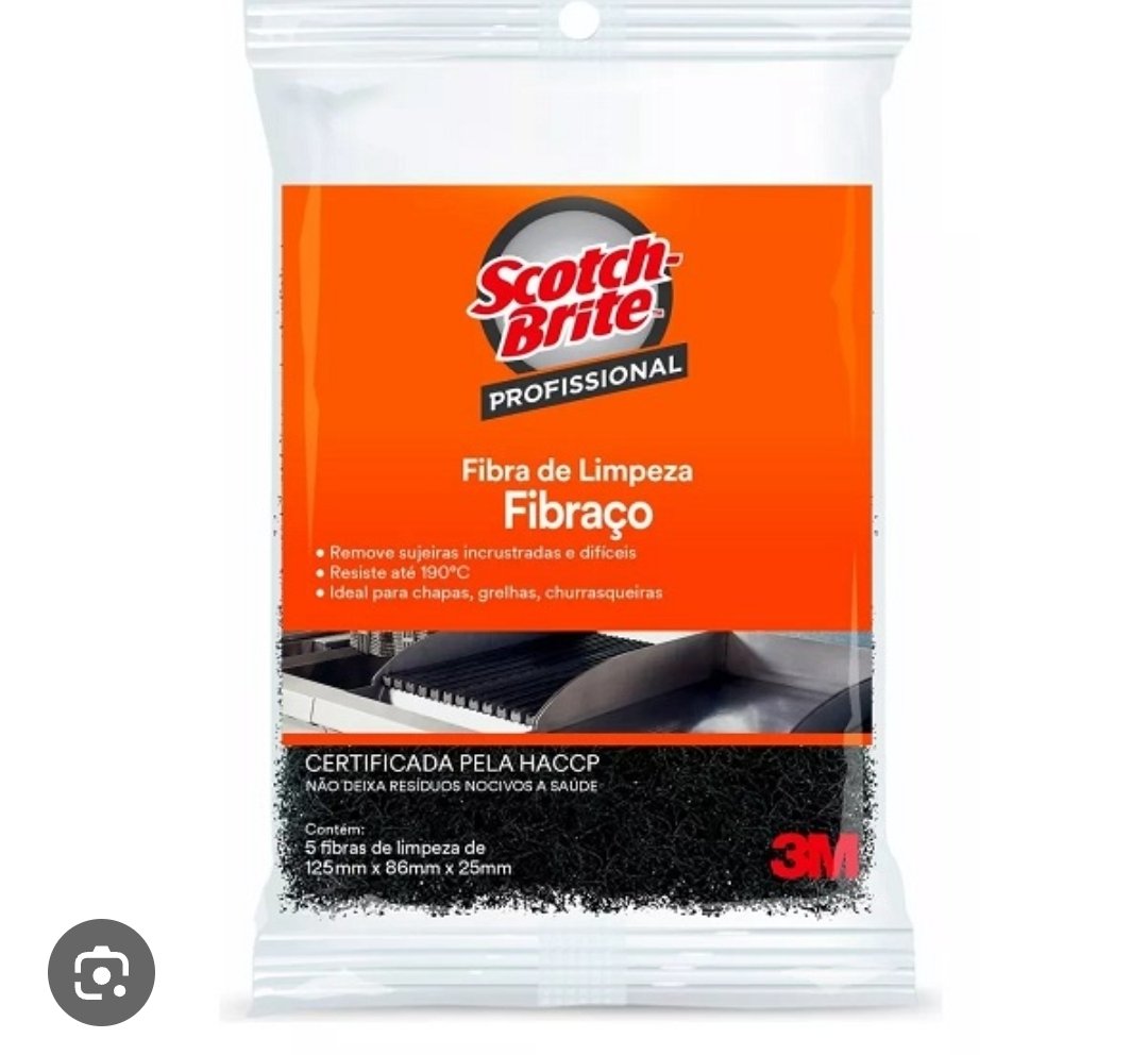 Esponja fibraço scotch-brite pct com 5 un