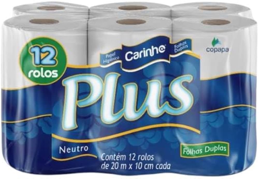 Papel Higiênico Carinho com 12 unidades