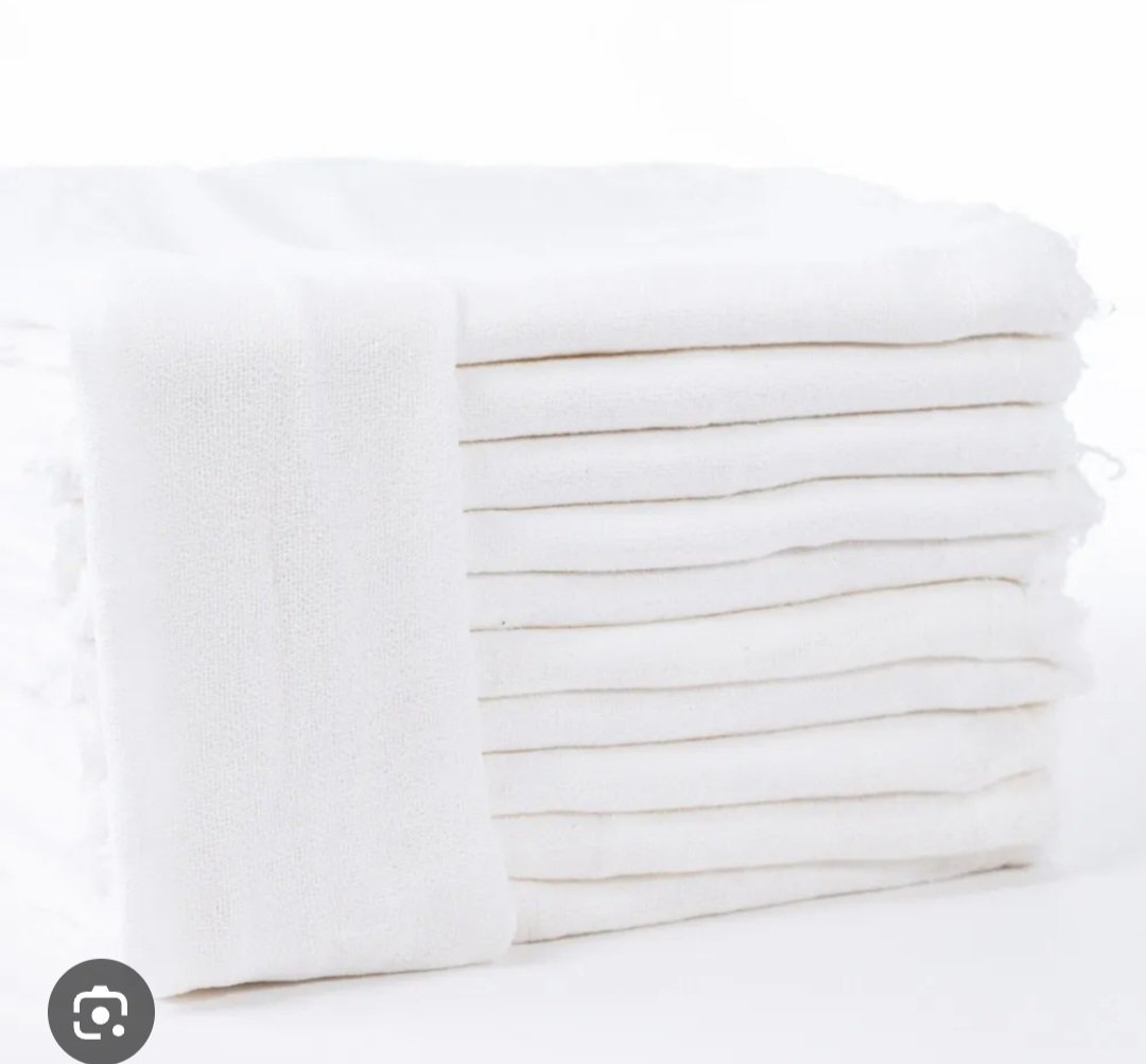 10 unid pano P branco