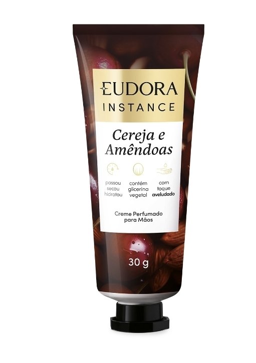 Creme de mãos cereja e amendoas