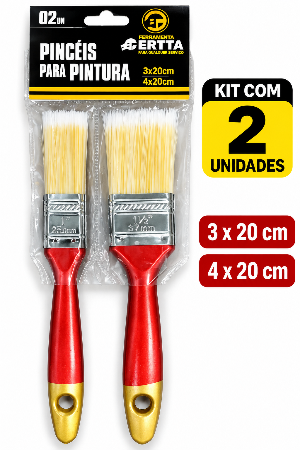 Kit com 2 pincéis
