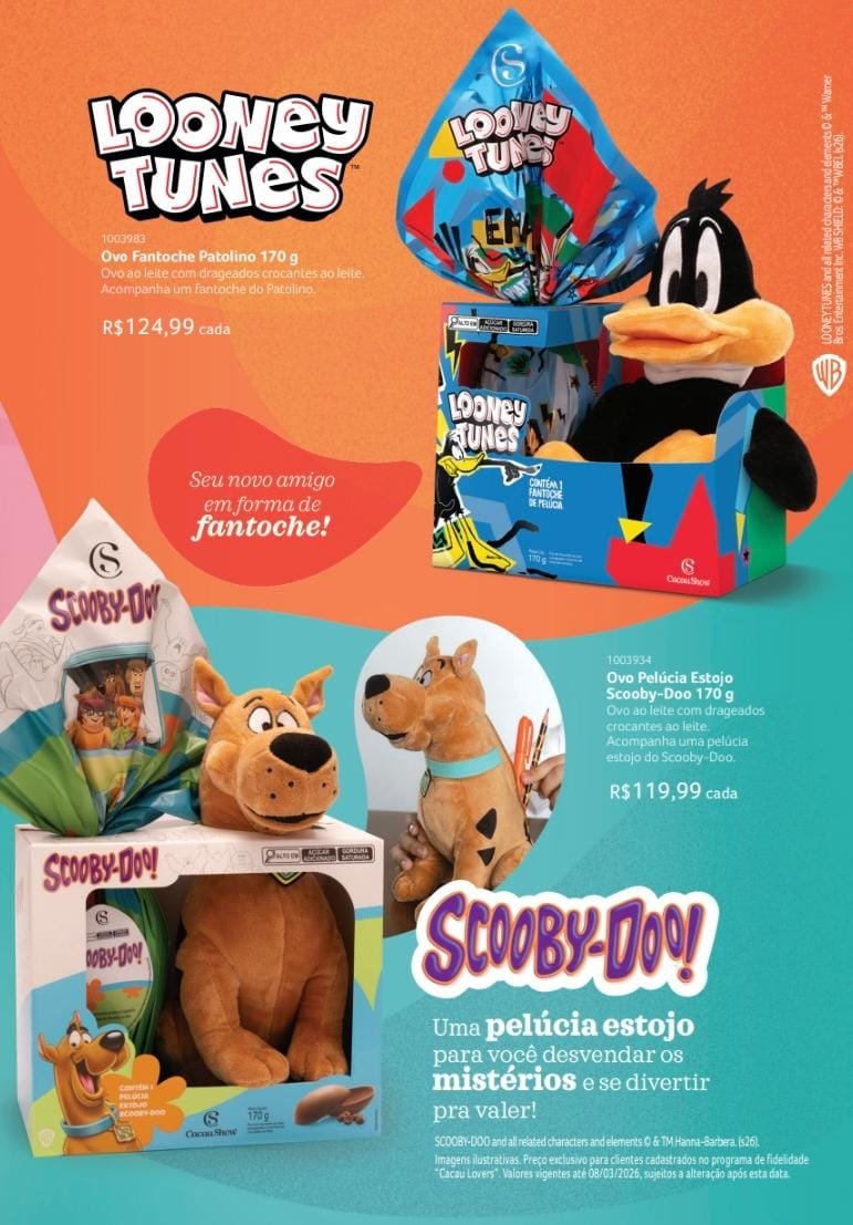 Ovo looney Tunes/scooby-doo