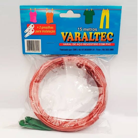 Varal de Aço revestido com Pvc