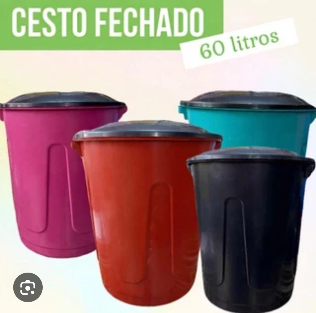 Galão 60 lts com tampa a partir de 3 un.