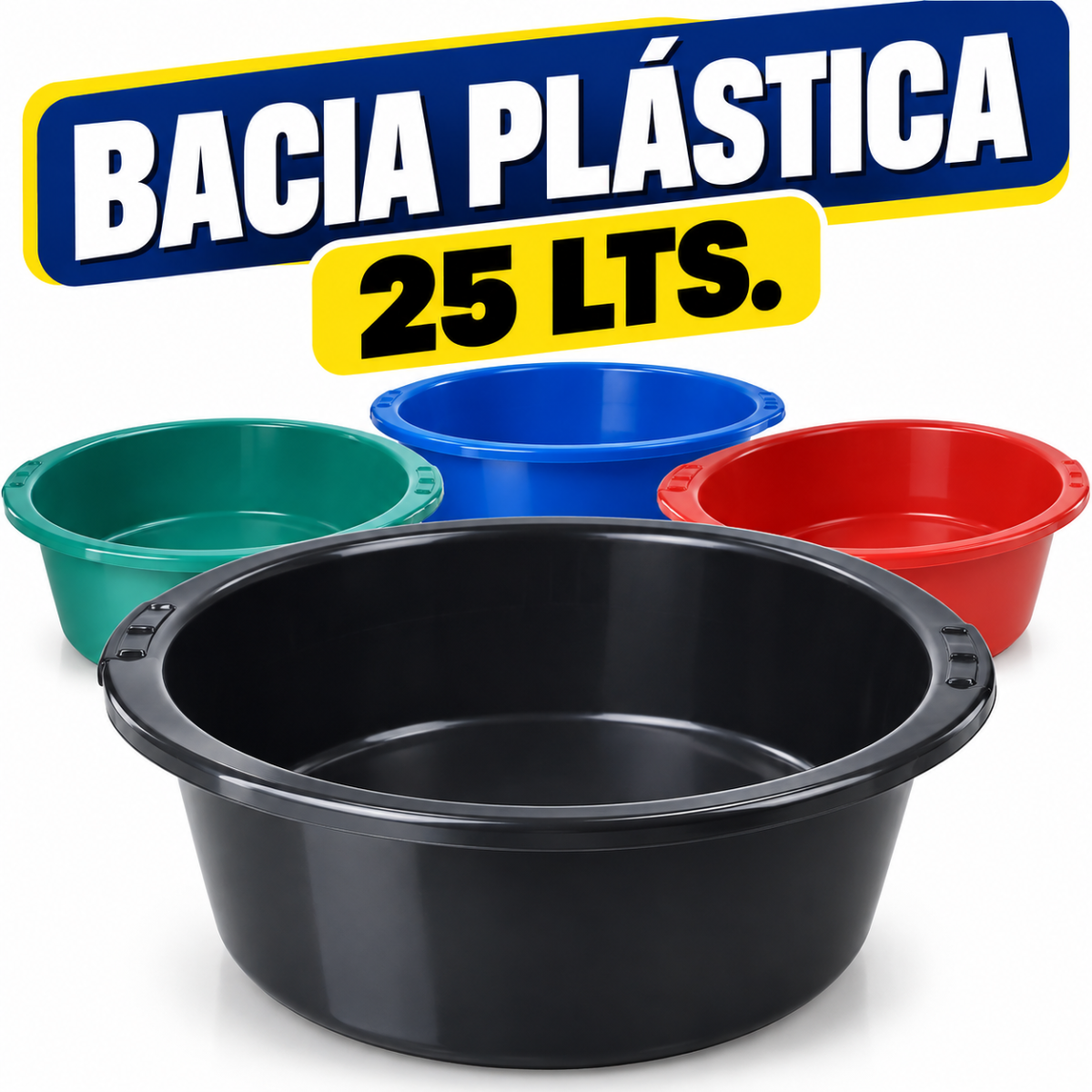 Bacia plástica  25 lts