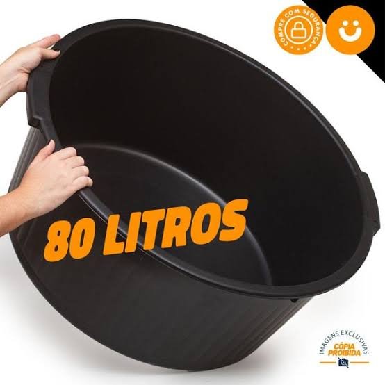 Bacia 80 litros