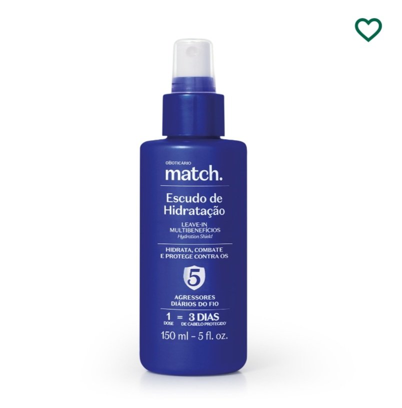MATCH LEAVE-IN ESCUDO DE HIDRATAÇÃO 150ML