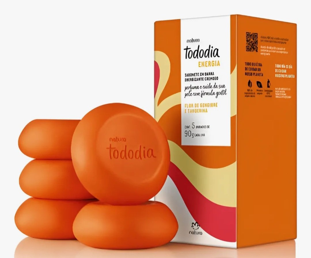 TODODIA FLOR DE GENGIBRE E TANGERINA SABONETE BARRA 5X90G