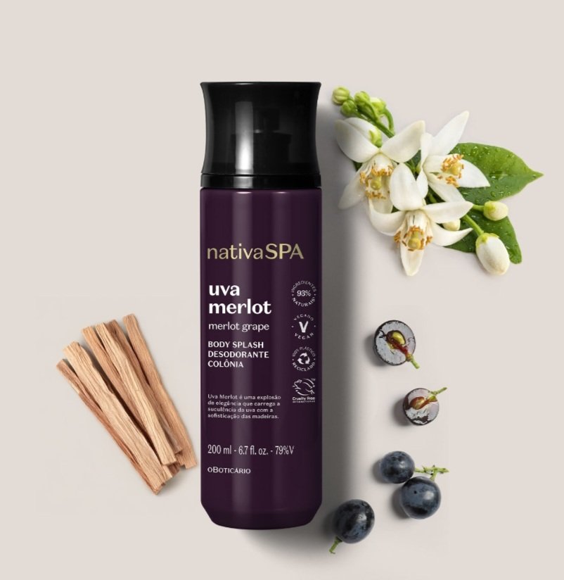 UVA MERLOT BODY SPLASH 200ML