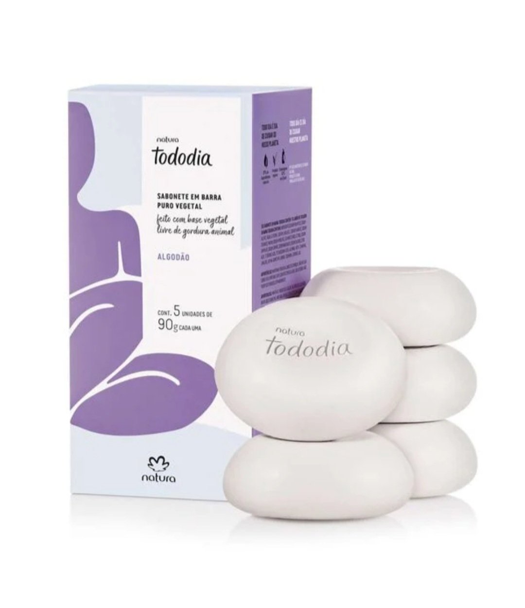 TODODIA ALGODÃO SABONETE BARRA 5X90G