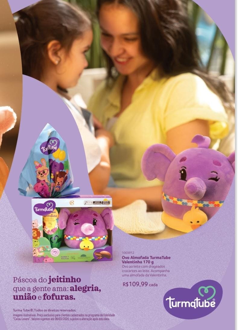 Ovo almofada turma tuber Valentina