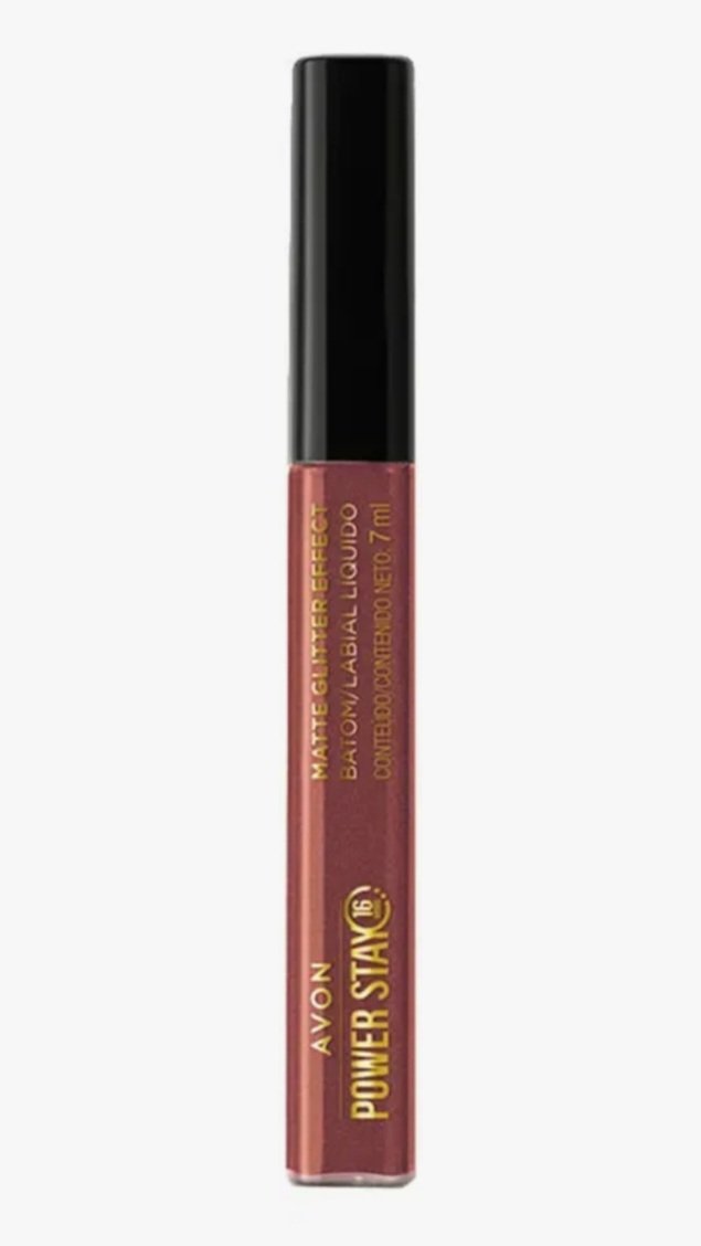 Batom Líquido Matte Glitter Power Stay Nude Pérola