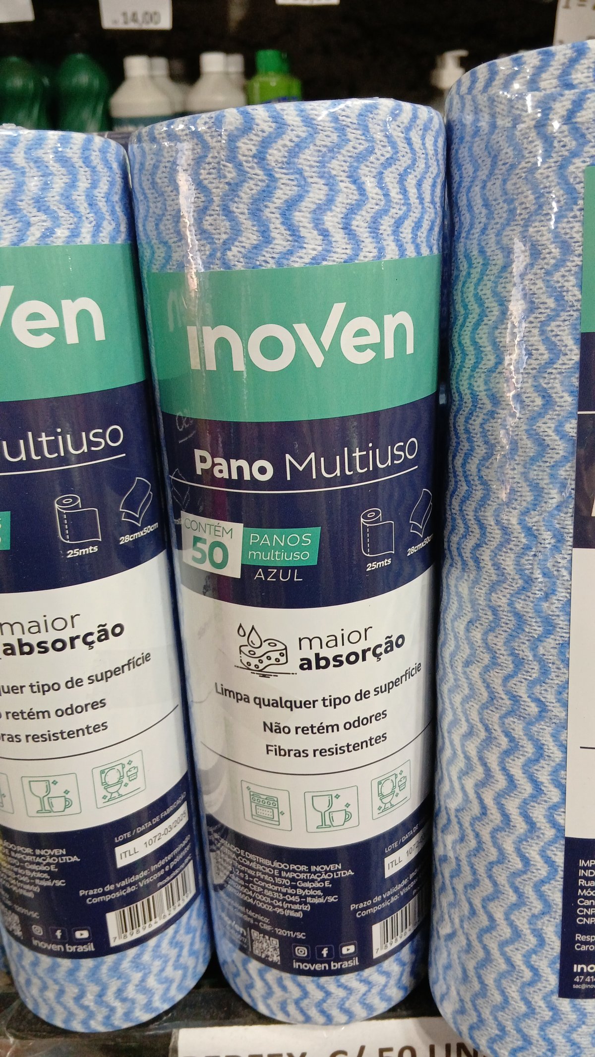 Perfex rolo com 50 unid a partir de 3 un.